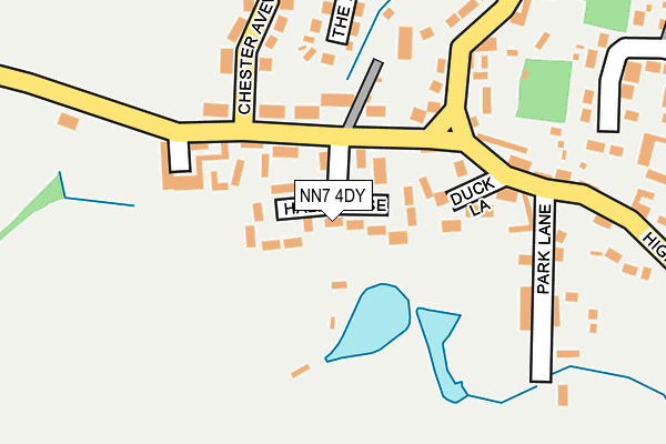 NN7 4DY map - OS OpenMap – Local (Ordnance Survey)