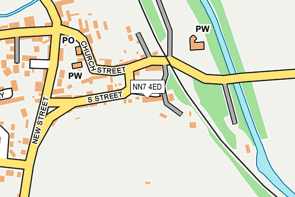 NN7 4ED map - OS OpenMap – Local (Ordnance Survey)