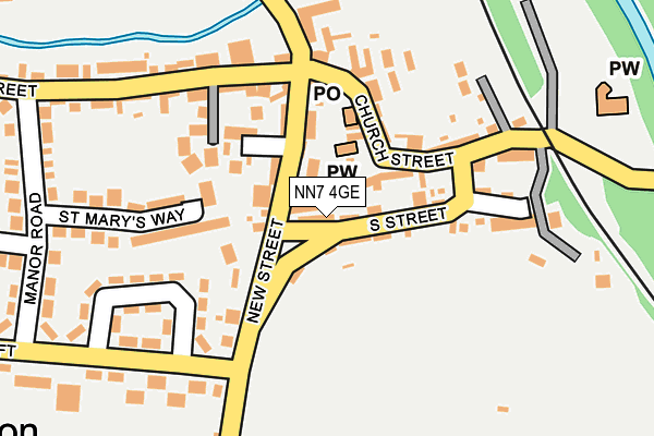 NN7 4GE map - OS OpenMap – Local (Ordnance Survey)