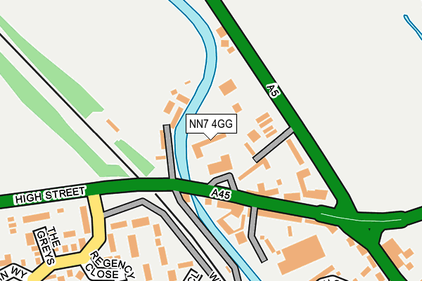 NN7 4GG map - OS OpenMap – Local (Ordnance Survey)