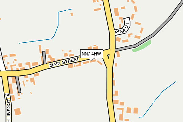 NN7 4HW map - OS OpenMap – Local (Ordnance Survey)