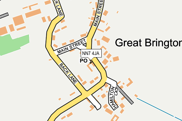 NN7 4JA map - OS OpenMap – Local (Ordnance Survey)