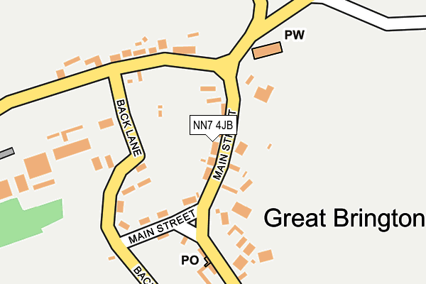 NN7 4JB map - OS OpenMap – Local (Ordnance Survey)