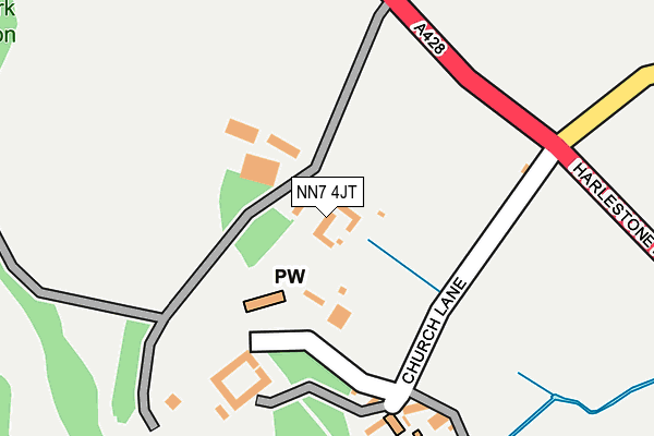 NN7 4JT map - OS OpenMap – Local (Ordnance Survey)