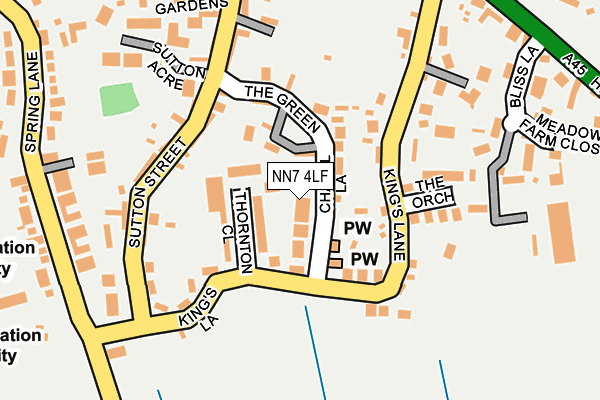 NN7 4LF map - OS OpenMap – Local (Ordnance Survey)