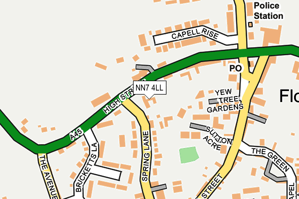 NN7 4LL map - OS OpenMap – Local (Ordnance Survey)