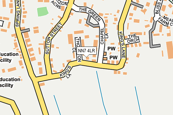NN7 4LR map - OS OpenMap – Local (Ordnance Survey)