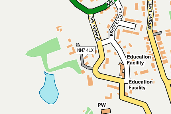 NN7 4LX map - OS OpenMap – Local (Ordnance Survey)