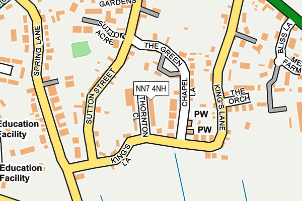 NN7 4NH map - OS OpenMap – Local (Ordnance Survey)