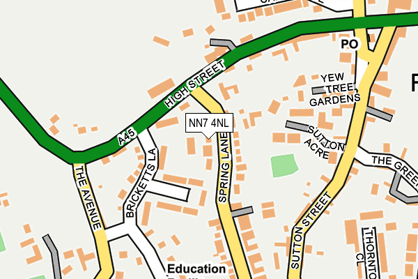 NN7 4NL map - OS OpenMap – Local (Ordnance Survey)