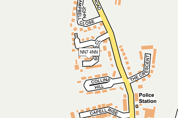 NN7 4NN map - OS OpenMap – Local (Ordnance Survey)