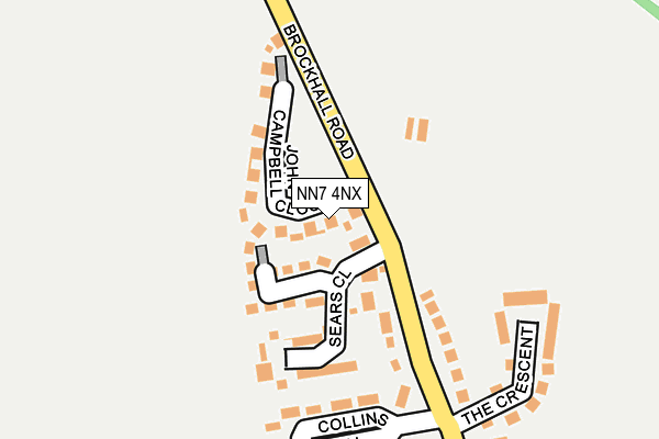 NN7 4NX map - OS OpenMap – Local (Ordnance Survey)
