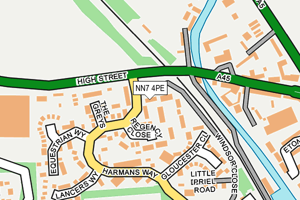 NN7 4PE map - OS OpenMap – Local (Ordnance Survey)