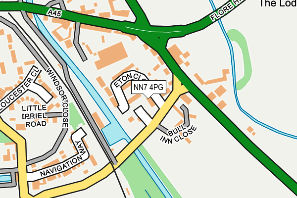 NN7 4PG map - OS OpenMap – Local (Ordnance Survey)