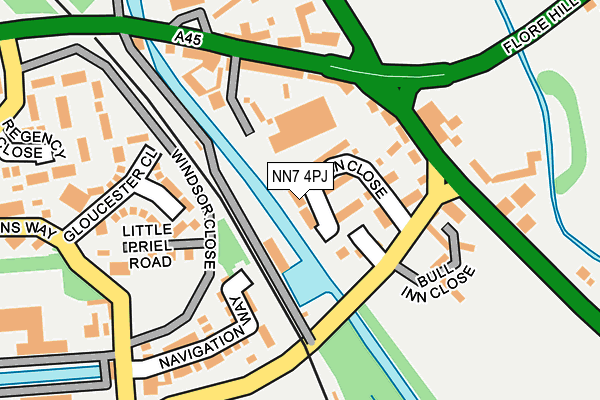 NN7 4PJ map - OS OpenMap – Local (Ordnance Survey)