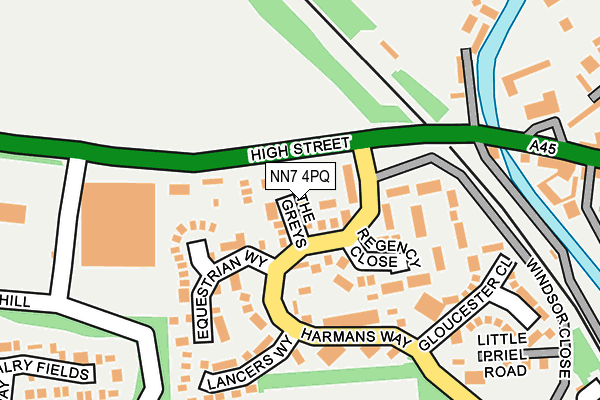 NN7 4PQ map - OS OpenMap – Local (Ordnance Survey)