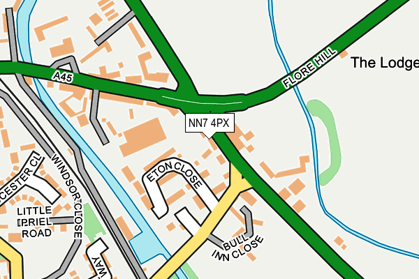 NN7 4PX map - OS OpenMap – Local (Ordnance Survey)
