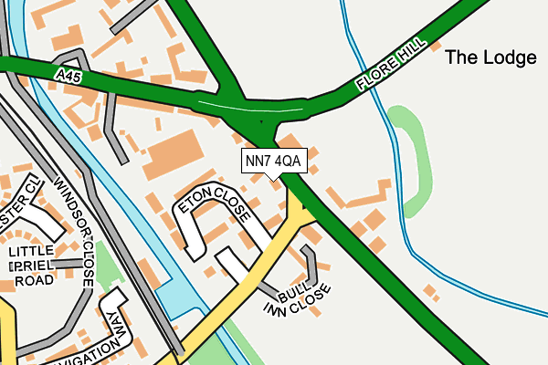 NN7 4QA map - OS OpenMap – Local (Ordnance Survey)