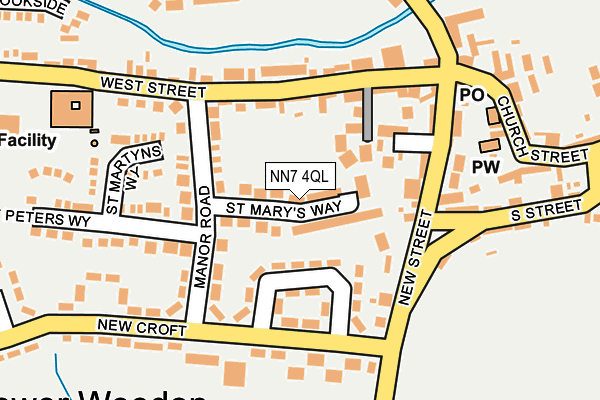 NN7 4QL map - OS OpenMap – Local (Ordnance Survey)