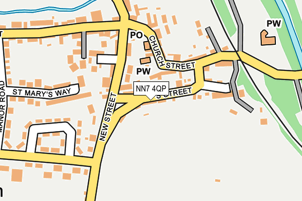 NN7 4QP map - OS OpenMap – Local (Ordnance Survey)