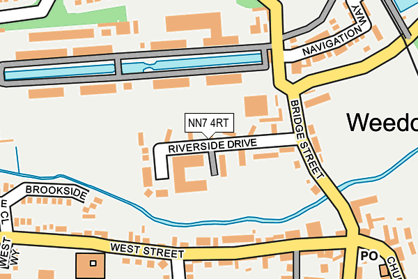 NN7 4RT map - OS OpenMap – Local (Ordnance Survey)