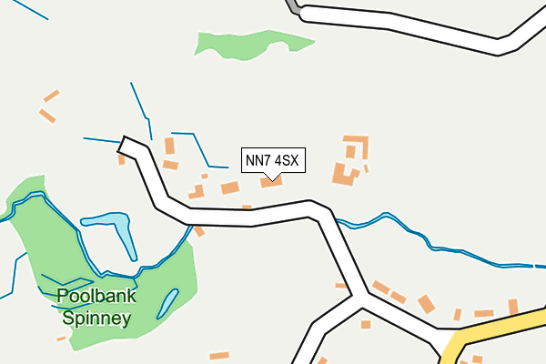 NN7 4SX map - OS OpenMap – Local (Ordnance Survey)