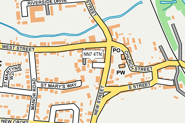 NN7 4TN map - OS OpenMap – Local (Ordnance Survey)