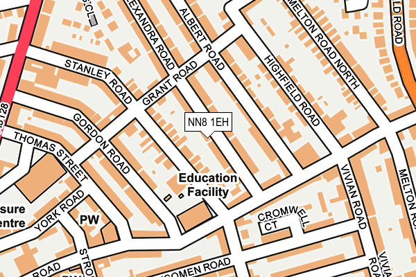 NN8 1EH map - OS OpenMap – Local (Ordnance Survey)