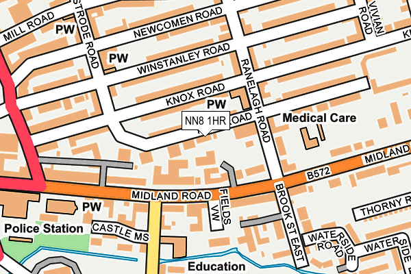 NN8 1HR map - OS OpenMap – Local (Ordnance Survey)