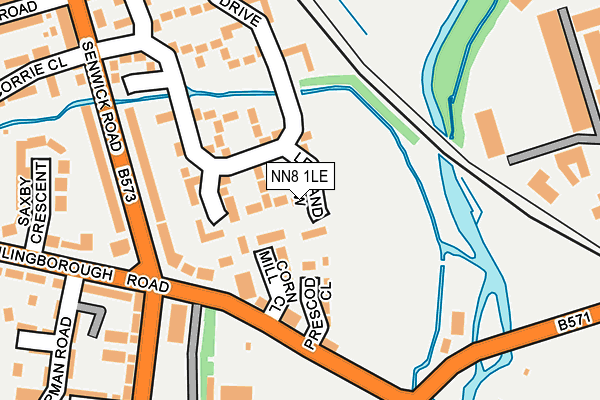 NN8 1LE map - OS OpenMap – Local (Ordnance Survey)