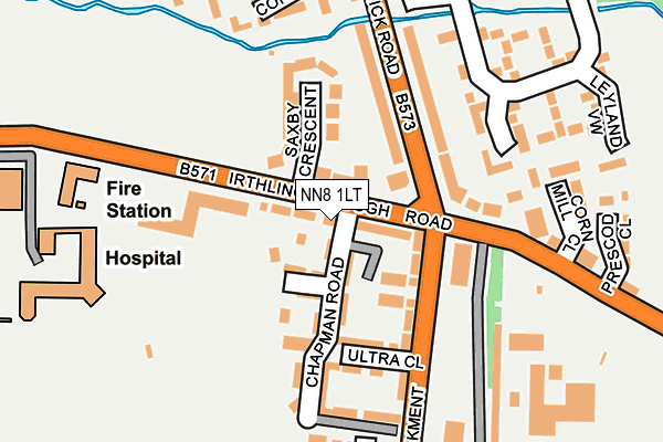 NN8 1LT map - OS OpenMap – Local (Ordnance Survey)