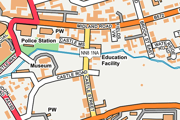 NN8 1NA map - OS OpenMap – Local (Ordnance Survey)