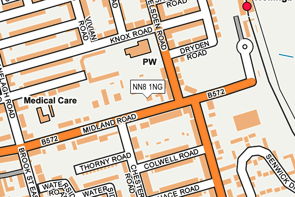 NN8 1NG map - OS OpenMap – Local (Ordnance Survey)