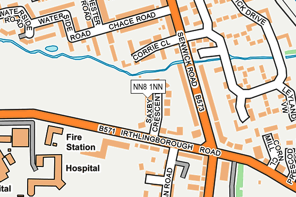 NN8 1NN map - OS OpenMap – Local (Ordnance Survey)