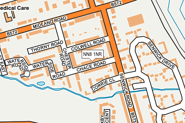 NN8 1NR map - OS OpenMap – Local (Ordnance Survey)