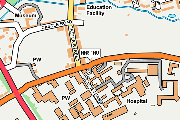 NN8 1NU map - OS OpenMap – Local (Ordnance Survey)