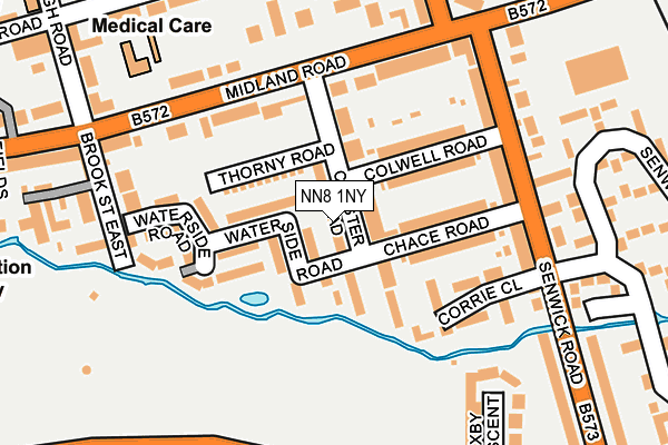 NN8 1NY map - OS OpenMap – Local (Ordnance Survey)