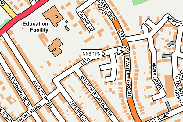 NN8 1PN map - OS OpenMap – Local (Ordnance Survey)