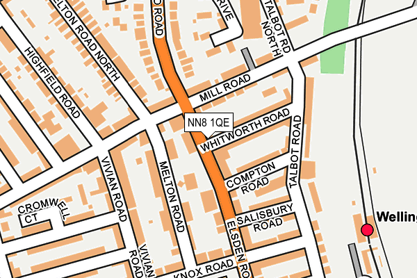 NN8 1QE map - OS OpenMap – Local (Ordnance Survey)