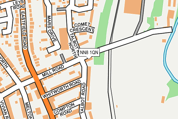 NN8 1QN map - OS OpenMap – Local (Ordnance Survey)