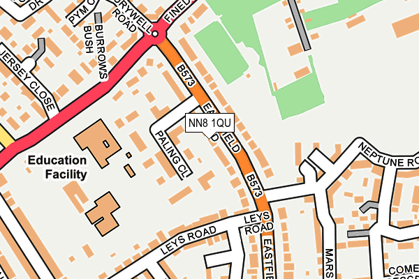 NN8 1QU map - OS OpenMap – Local (Ordnance Survey)