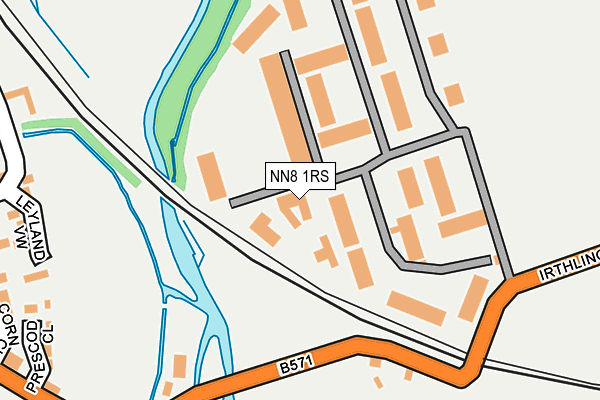 NN8 1RS map - OS OpenMap – Local (Ordnance Survey)