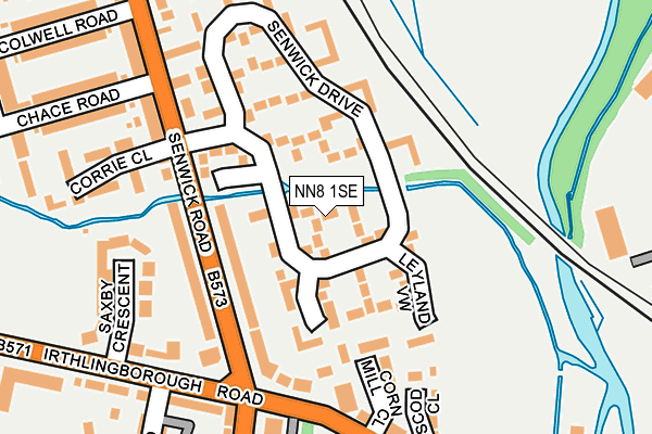 NN8 1SE map - OS OpenMap – Local (Ordnance Survey)