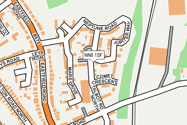 NN8 1SF map - OS OpenMap – Local (Ordnance Survey)