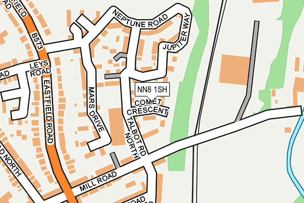 NN8 1SH map - OS OpenMap – Local (Ordnance Survey)