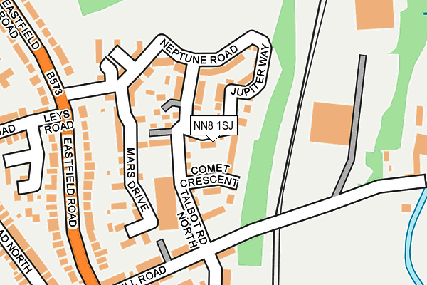 NN8 1SJ map - OS OpenMap – Local (Ordnance Survey)