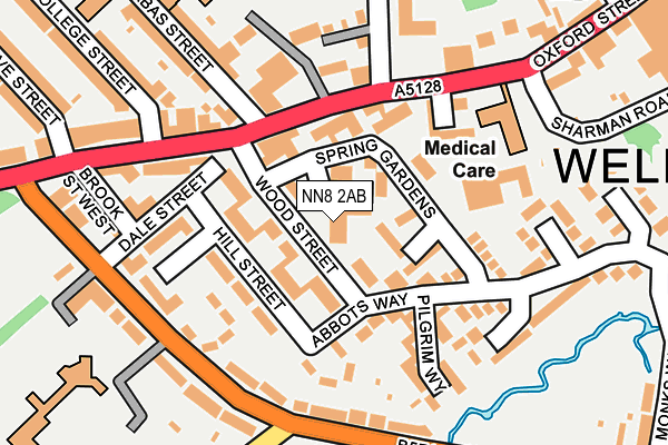 NN8 2AB map - OS OpenMap – Local (Ordnance Survey)