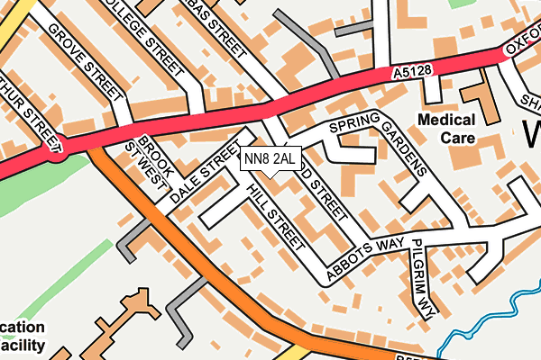 NN8 2AL map - OS OpenMap – Local (Ordnance Survey)