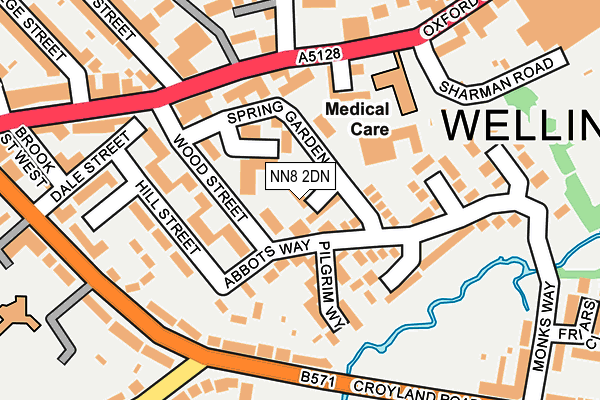 NN8 2DN map - OS OpenMap – Local (Ordnance Survey)