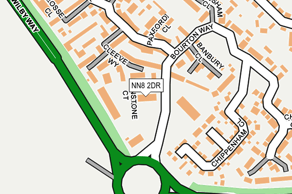 NN8 2DR map - OS OpenMap – Local (Ordnance Survey)
